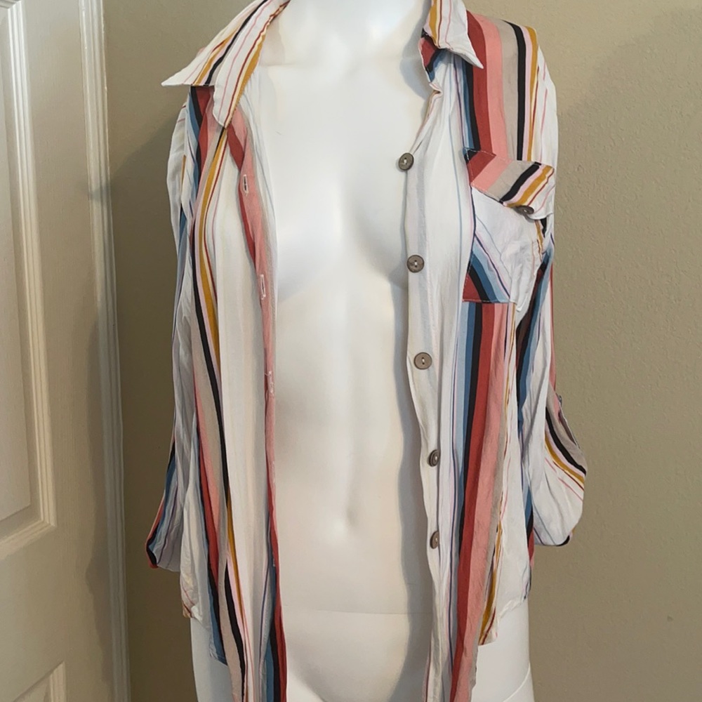 Striped button top - Picture 3 of 3